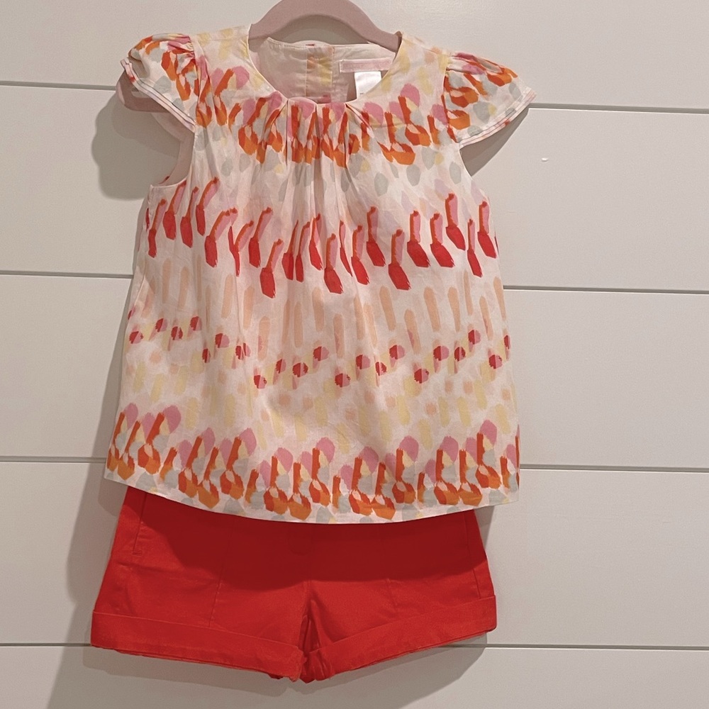 Top and Shorts Matching Set